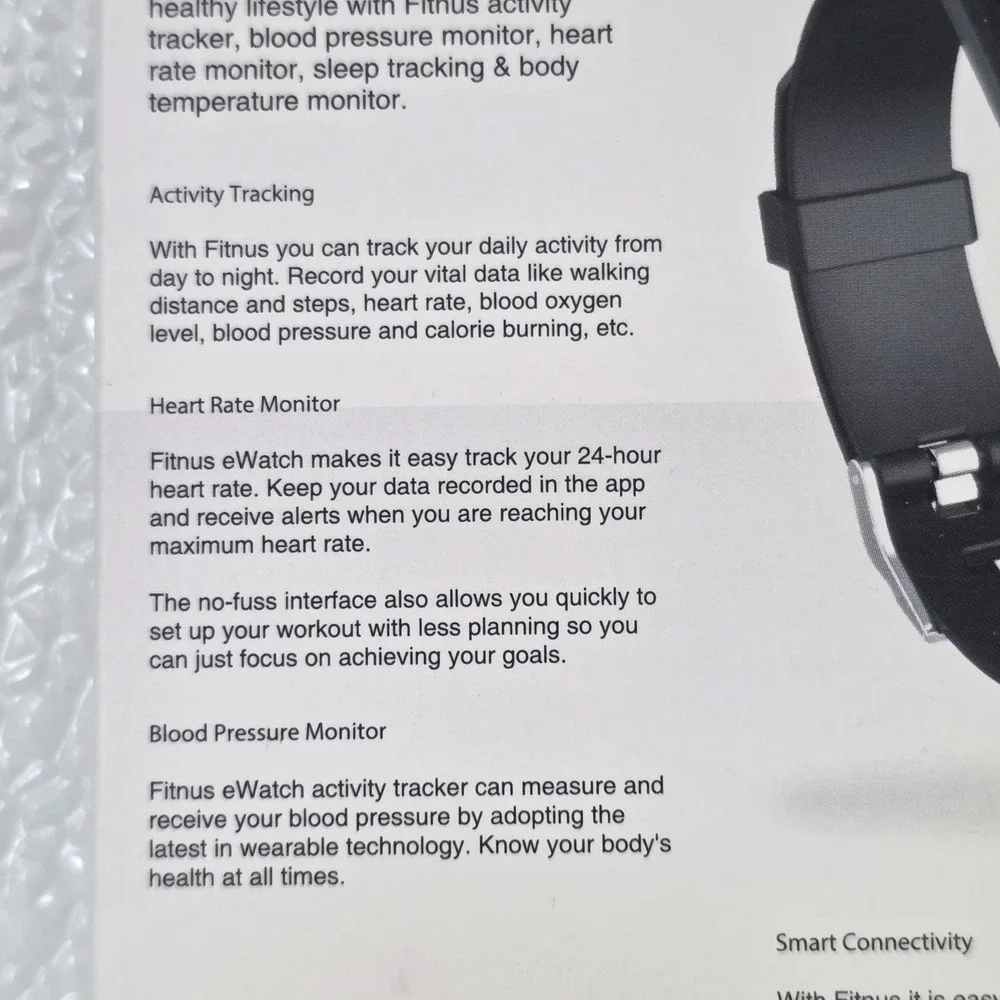 FITNUS Smart Watch Fitness Tracker V2 - New In Box